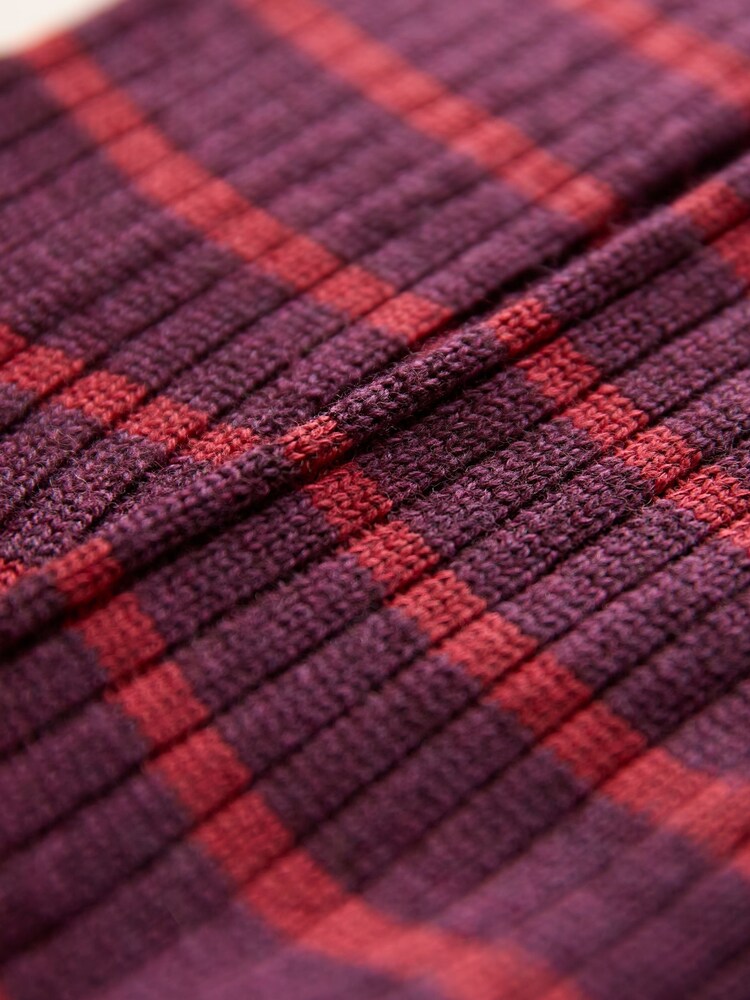 Celtic & Co. Ladies Merino Cotton Striped Socks - Image 3 of 3 Celtic & Co. Ladies Merino Cotton Striped Socks - Image 3 of 3
