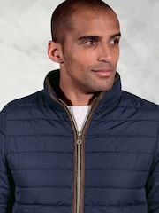 Brook Taverner Blue Quilted Puffer Jacket - Image 3 of 5