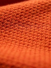 Celtic & Co.Orange Lambswool Button Neck Jumper - Image 7 of 9