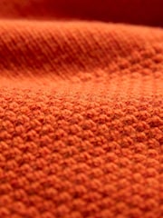 Celtic & Co.Orange Lambswool Button Neck Jumper - Image 8 of 9