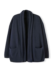 Celtic & Co. Blue Lambswool Shawl Collar Cardigan - Image 4 of 6