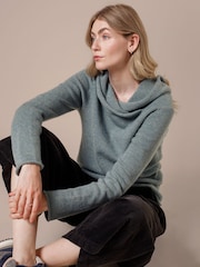 Grün - Celtic & Co. Lässiger Pullover mit Kragen - Bild 5 von 6