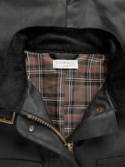Celtic & Co. Waxed Cotton Utility Black Jacket - Image 7 of 7