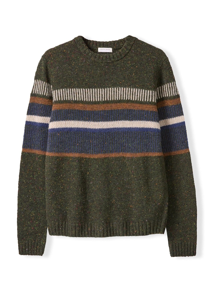 Celtic & Co. Green Mens Statement Donegal Jumper - Image 1 of 3 Celtic & Co. Green Mens Statement Donegal Jumper - Image 1 of 3