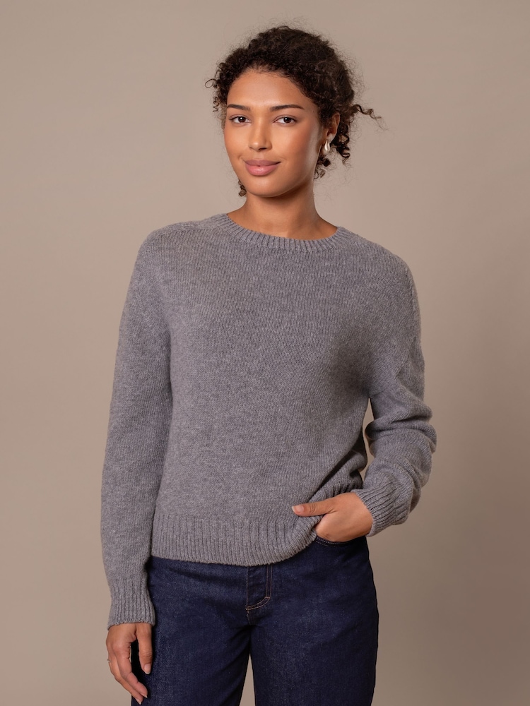 Celtic & Co. Gansey Detail Crew Neck Jumper - Image 1 of 8 Celtic & Co. Gansey Detail Crew Neck Jumper - Image 1 of 8