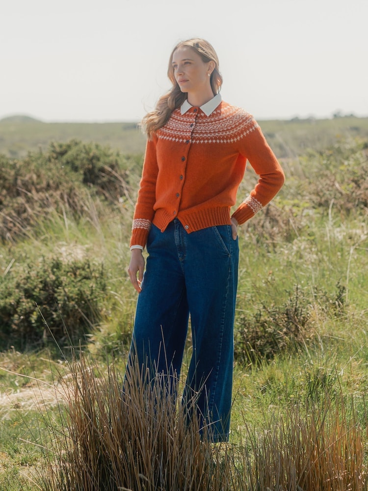Fair Isle Pattern Cardigan - Imagem 1 de 7