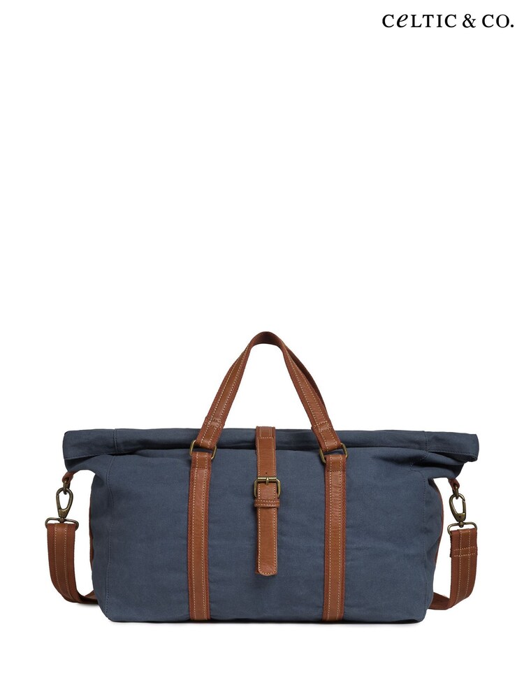 Celtic & Co. Blue Canvas Fold Down Holdall Bag - Image 9 of 9 Celtic & Co. Blue Canvas Fold Down Holdall Bag - Image 9 of 9