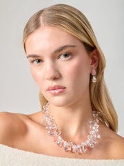 Aela Pink Bead Necklace - Image 2 of 2