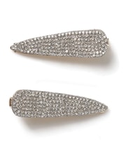 Aela Silver Rhinestone Multipack Hair Slide - Image 1 of 2