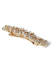 Aela Cream Pearl Rhinestone Hair Barrette - Image 2 of 2