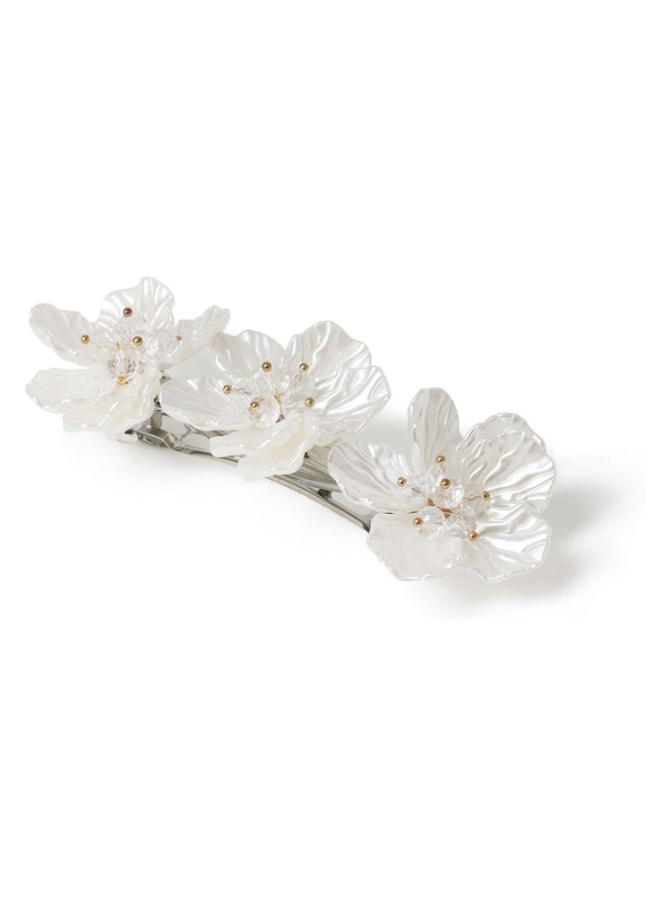 Aela Cream Flower Hair Clip - Bild 2 von 3