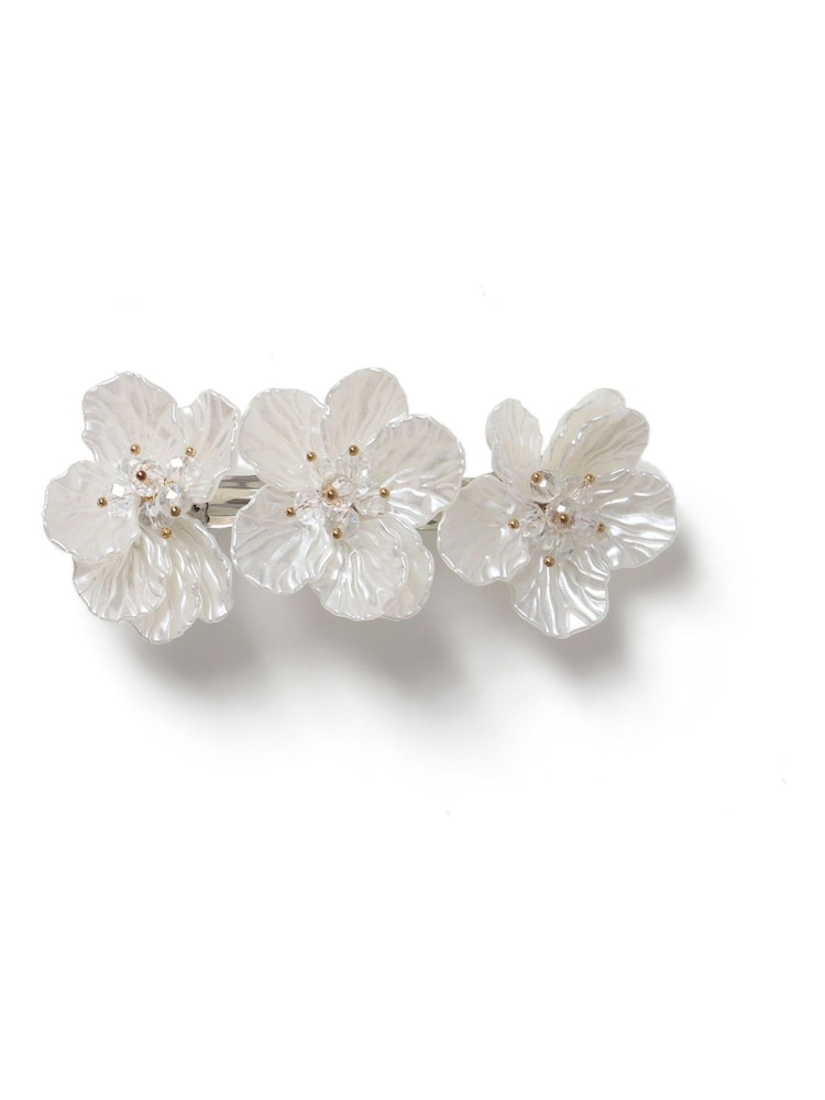 Aela Cream Flower Hair Clip - Bild 3 von 3