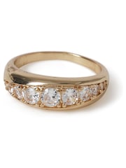 Aela Gold Tone Diamond Simulants Wrap Ring - Image 2 of 3