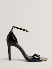 Ted Baker Black Helliy Leather Heeled Sandals - Image 2 of 5