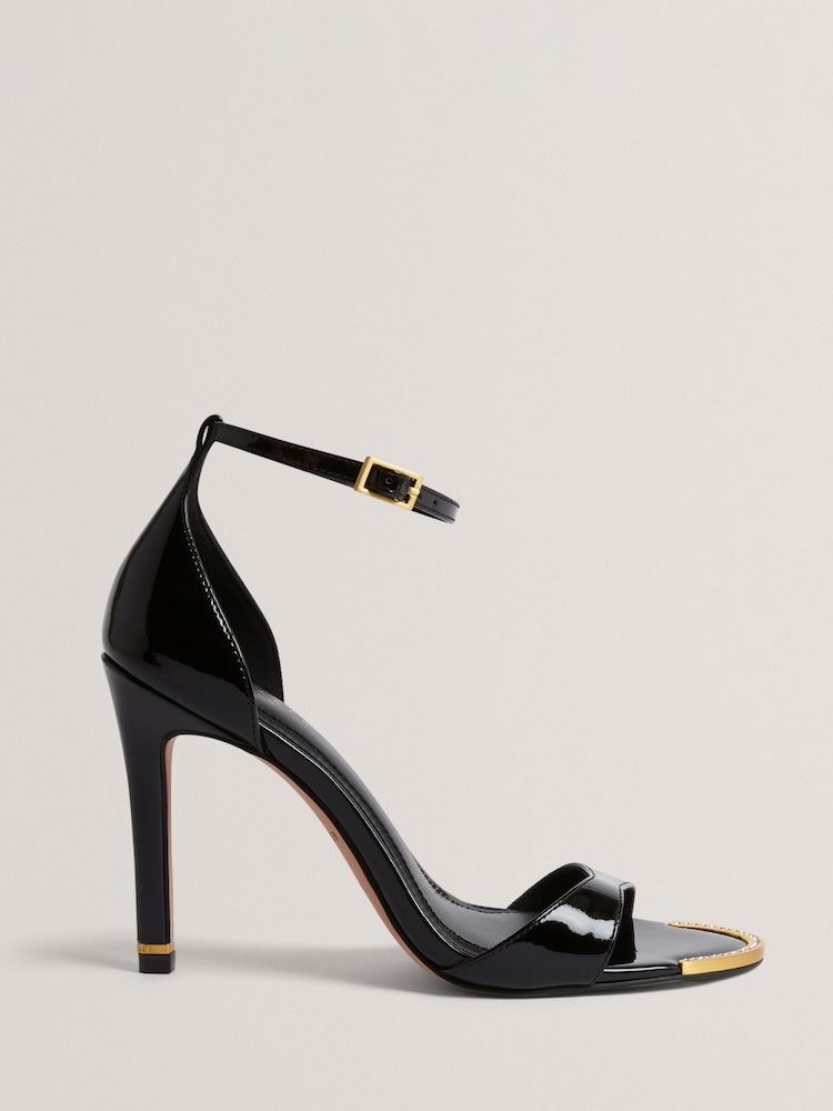 Ted Baker Black Helliy Leather Heeled Sandals - Image 2 of 5