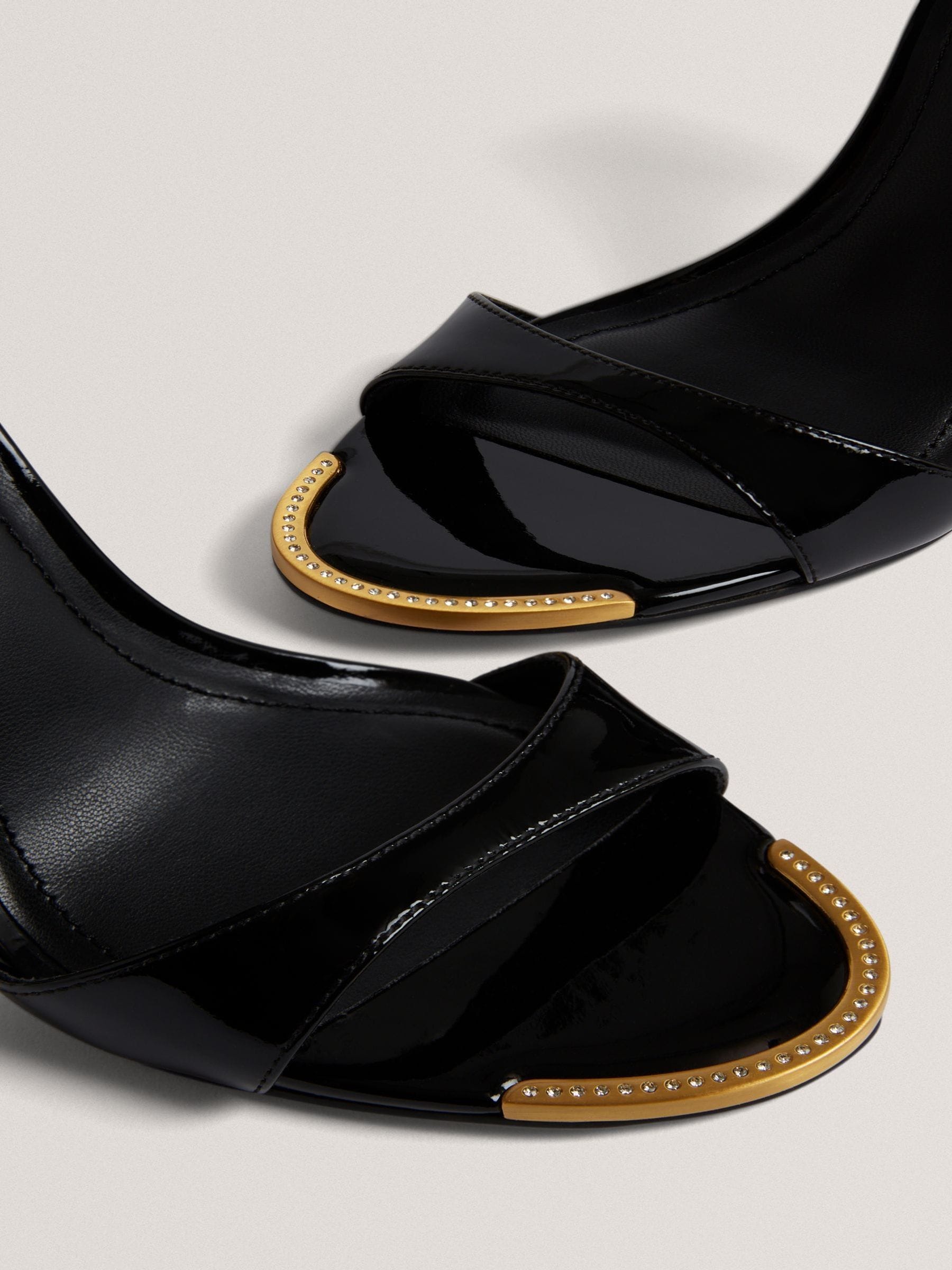 Buy Ted Baker Black Helliy Leather Heeled Sandals from Next Singapore