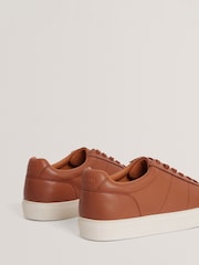 Ted Baker Brown Kerison - Pebbled Leather Trainers - Image 4 of 4