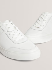 Ted Baker White Kerison - Pebbled Leather Trainers - Image 4 of 4