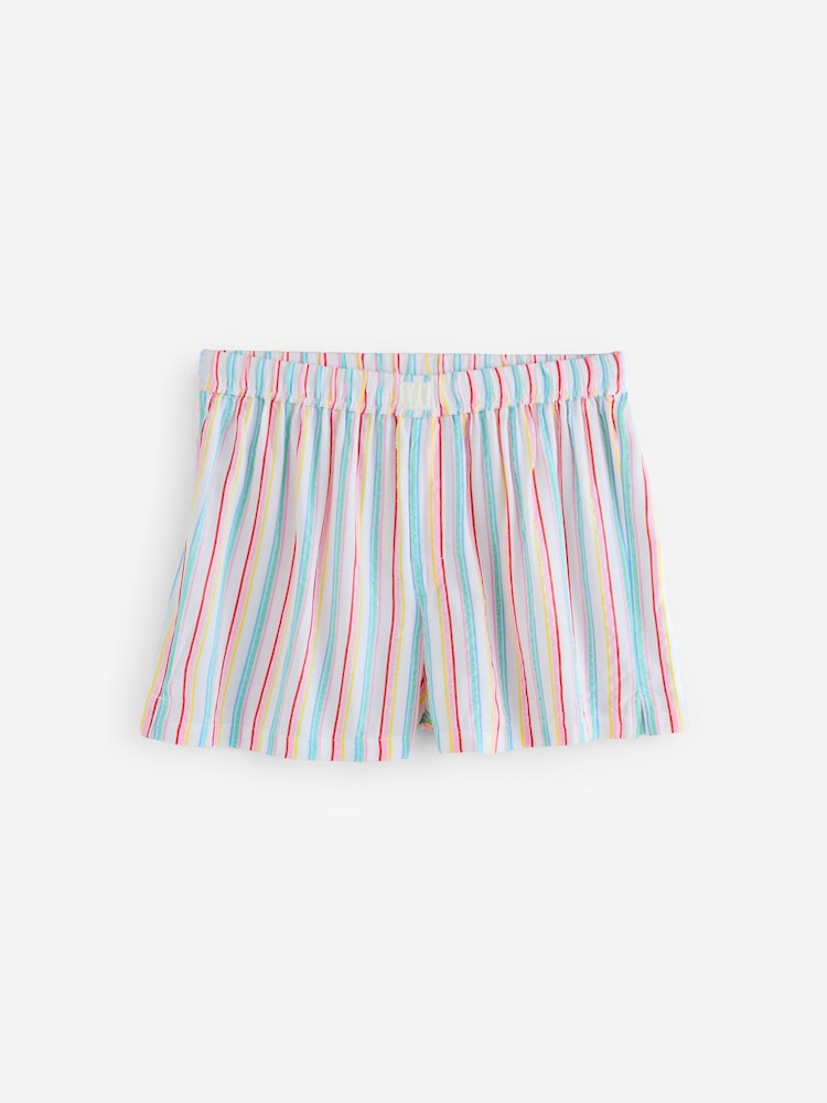 Stripe & Stare Pink Seersucker Short Pyjama Bottoms - Image 1 of 1