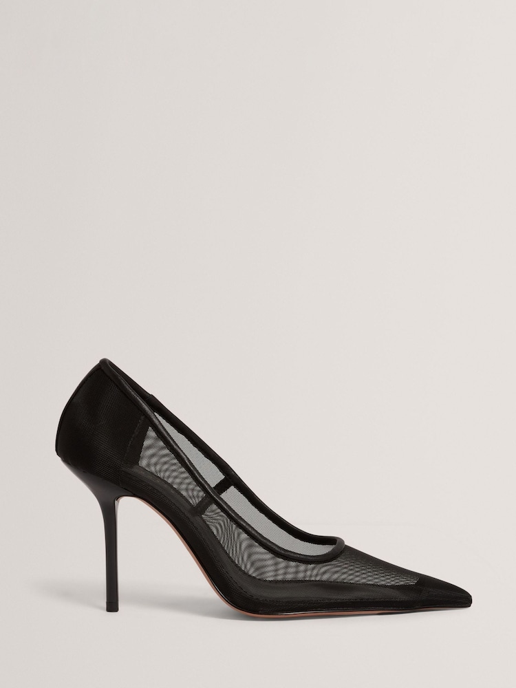 Ted Baker Black Megaan - Mesh Heeled Courts - Image 1 of 3