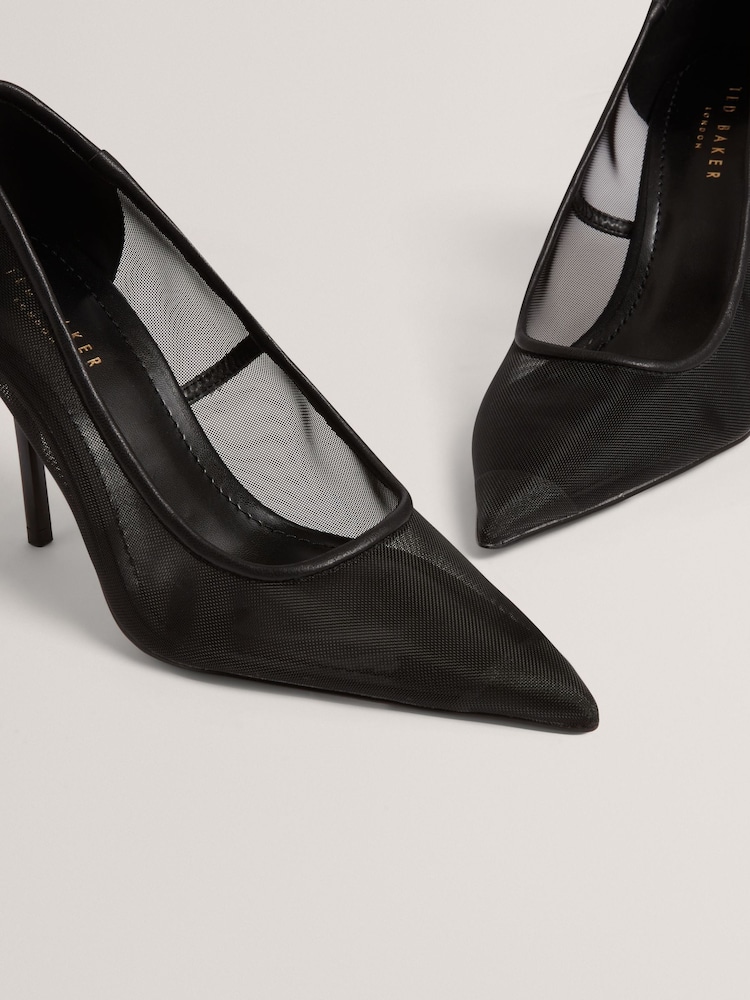 Ted Baker Black Megaan - Mesh Heeled Courts - Image 3 of 3