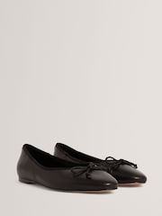 Ted Baker Black Balleri - Leather Ballet Flats - Image 2 of 5