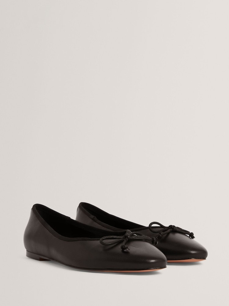 Ted Baker Black Balleri - Leather Ballet Flats - Image 2 of 5