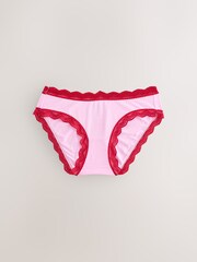 Stripe & Stare Pink Original Knickers Four Pack - Image 2 of 5