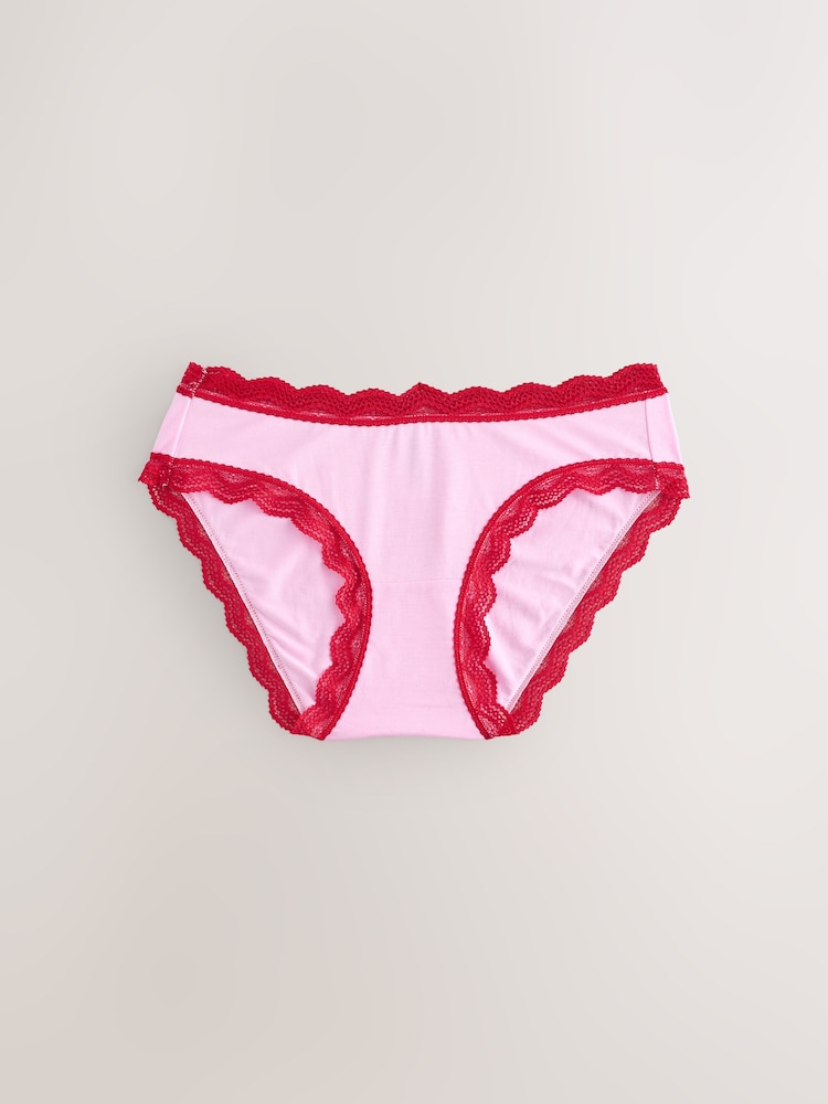 Stripe & Stare Pink Original Knickers Four Pack - Image 2 of 5 Stripe & Stare Pink Original Knickers Four Pack - Image 2 of 5