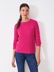 Crew Clothing Company Pink Harmony Crew Neck Jumper - Image 1 of 5