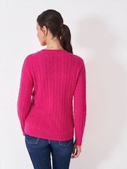 Crew Clothing Company Pink Harmony Crew Neck Jumper - Image 2 of 5