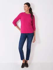 Crew Clothing Company Pink Harmony Crew Neck Jumper - Image 3 of 5