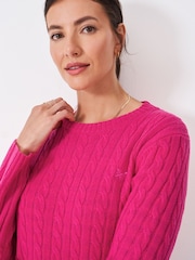 Crew Clothing Company Pink Harmony Crew Neck Jumper - Image 4 of 5