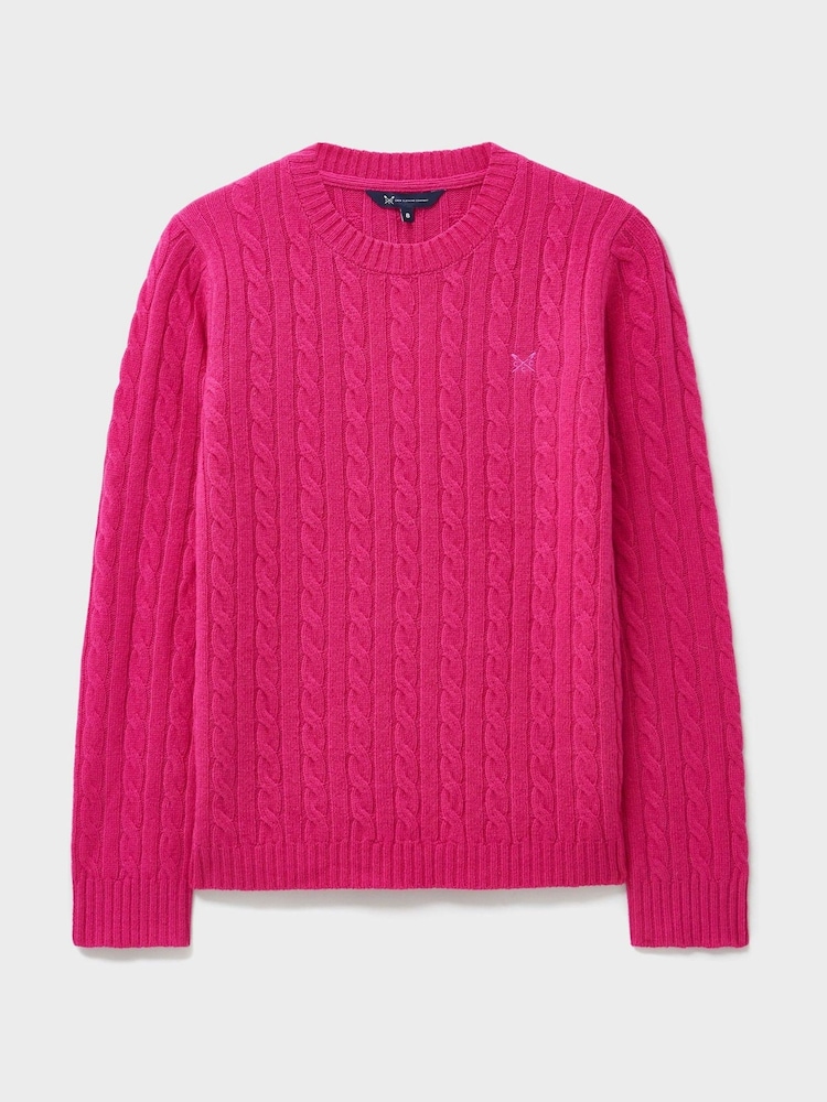 Crew Clothing Company Pink Harmony Crew Neck Jumper - Image 5 of 5