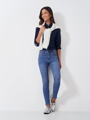 Crew Clothing Blue Skinny Leg Jeans - Image 1 of 5