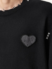 Preto - AllSaints Theo Crew Neck Jumper - Imagem 2 de 8