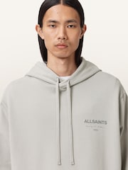 AllSaints Grey Future Oth Hoodie - Image 3 of 7