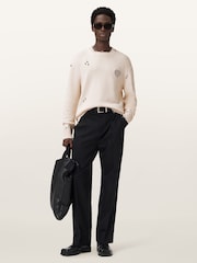 Branco - AllSaints Theo Crew Neck Jumper - Imagem 3 de 6
