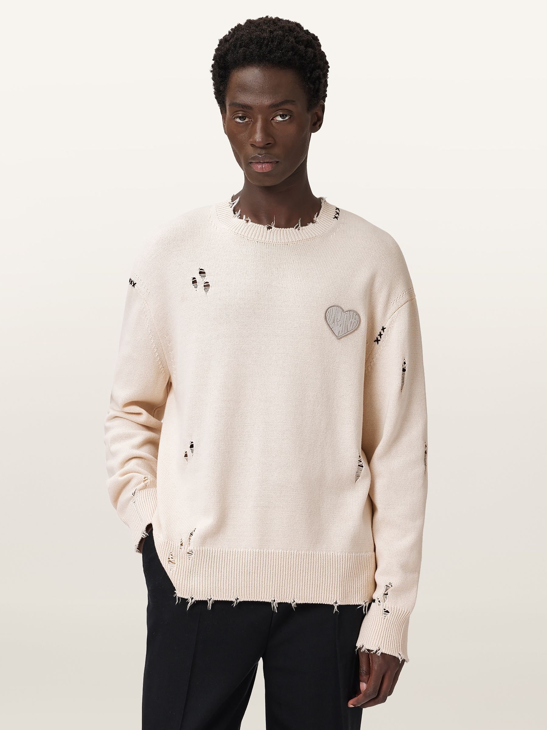 新品　liten Sculpture form pullover Abstract Print Sweater | Nuuly