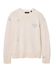 Branco - AllSaints Theo Crew Neck Jumper - Imagem 6 de 6