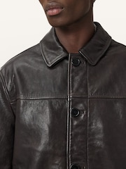 AllSaints Brown Nates Jacket - Image 6 of 7