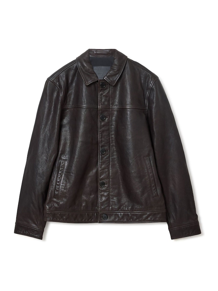 AllSaints Brown Nates Jacket - Image 7 of 7