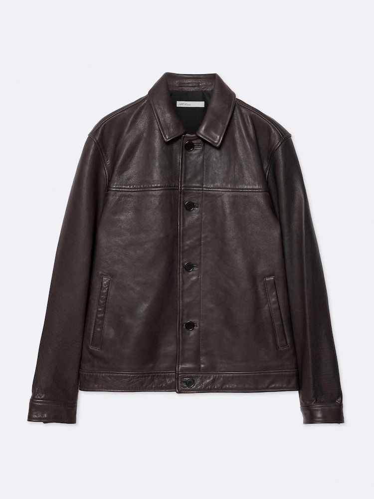 AllSaints Brown Nates Jacket - Image 8 of 8