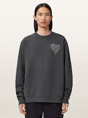 AllSaints Black Trip Crew Sweatshirt - Image 1 of 10