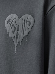 AllSaints Black Trip Crew Sweatshirt - Image 10 of 10