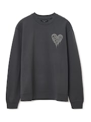 AllSaints Black Trip Crew Sweatshirt - Image 9 of 10