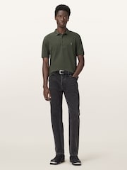 AllSaints Green Light Reform Short Sleeve Polo Shirts 2 Pack - Image 5 of 8