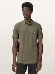 AllSaints Green Light Reform Short Sleeve Polo Shirts 2 Pack - Image 6 of 8