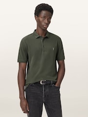 AllSaints Green Light Reform Short Sleeve Polo Shirts 2 Pack - Image 7 of 8
