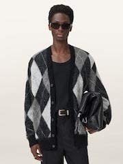 AllSaints Black Bower Cardigan - Image 1 of 8